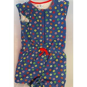Florence Eiseman Boutique Girls Blue Romper with Rings 4T Vintage Flair